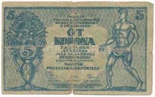 1919. 5K "MÁS TÖRVÉNYES...", "048 987261" T:VG,G Adamo K8/1