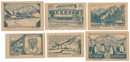 Ausztria / Tirol / Hochfilzen 1921. 10h - 90h (6xklf) T:AU-XF
Austria/ Tirol / Hochfilzen 1921. 10 ...