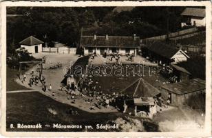 1941 Rónaszék, Rohnen, Costiui (Máramaros); Sósfürdő, fürdőzők. Özv. Wiezner Manóné kiadása / salt bath, spa (fl)