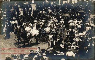 Kaiser-Jubiläums-Huldigungsfestzug, Wien 12. Juni 1908. Nationalitäten Gruppe (Goldene Hochzeit) / 60th Anniversary of Franz Joseph's reign, military parade (EK)