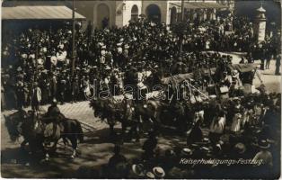 Kaiser-Jubiläums-Huldigungsfestzug, Wien 12. Juni 1908. / 60th Anniversary of Franz Joseph's reign, military parade (EK)