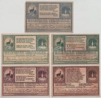 Ausztria / Admont 1920. 40h - 80h (5xklf) T:F szép papír
Austria/ Admont 1920. 40 Heller - 80 Helle...