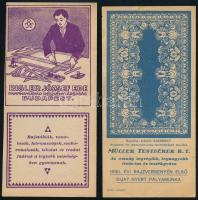 Riegler József Ede Papírneműgyár Rt. és Müller Testvérek Rt. számolócédulák