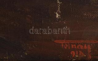 Tolnay jelzéssel (Tolnay Ákos?): Vízparti fények. Olaj, vászon. Kissé sérült. Dekoratív, kissé sérül...