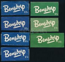 Bensdorp 7 db csokipapír, 4x10 cm és 4x8 cm közötti méretben