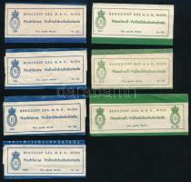 Bensdorp 7 db csokipapír, 4x10 cm és 4x8 cm közötti méretben