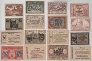 Vegyes 40db-os heller szükségpénz tétel 1920 k. 10h - 50h T:AU-F
Mixed 40pcs Heller notgeld lot ~19...