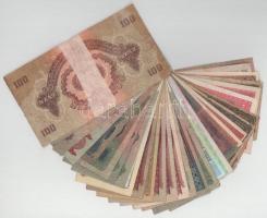 Vegyes 37db-os Korona, Pengő és Forint bankjegyből álló tétel + 21db bélyeg magyar történelmi személ...