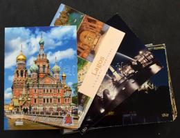 100 db MODERN színes megíratlan külföldi város képeslap / 100 modern coloured unused foreign town postcards