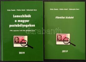 Erőss Tamás - Pukler Antal - Sebestyén Imre: Lemezhibák a magyar postabélyegeken (2019) + Filatéliai kiskáté (2019)