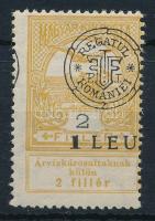 Kolozsvár 1919 Árvíz 2f, Bodor vizsgálójellel