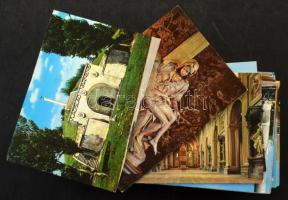 200 db MODERN színes megíratlan külföldi város képeslap / 200 modern coloured unused foreign town postcards