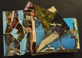 200 db MODERN színes külföldi város képeslap / 200 modern coloured foreign town postcards