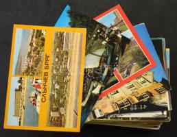 200 db MODERN színes külföldi város képeslap / 200 modern coloured foreign town postcards