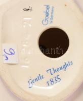 Goebel kalapos hölgy, jelzett, hibátlan, m: 21,5 cm