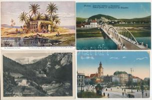 36 db RÉGI város képeslap, közte néhány motívum / 36 pre-1945 town postcards, with some motives
