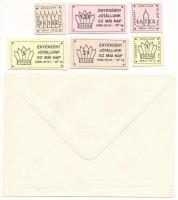 1988. 05.01. MHB Rt. "batka", "peták", "forona" jegyek (6db) + MHB bor...