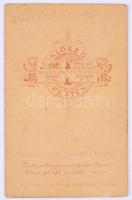 cca 1871 Pauliné Markovits Ilka (1839-1915) portréja, keményhátú fotó Klösz Gy. pesti műterméből, 10...