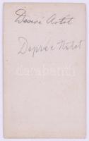 cca 1865 Desirée Artót (1835-1907) belga opera-énekesnő, keményhátú fotó Heller József pesti műtermé...