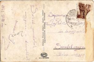 1943 Kakasszékfürdő (Orosháza), Vendéglő, sétány. Politzer Ferenc kiadása (Rb)