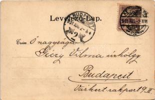 1901 Kecskemét, Rudolf laktanya, Honvéd huszár laktanya. Gallia-féle könyvkereskedés, Metzger Béla k...