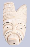 2 darab afrikai csont maszk, m: 8-12 cm
