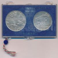 1974. 50Ft Ag + 100Ft Ag "Magyar Nemzeti Bank" pár eredeti, plombált, MNB plasztiktokban T:BU patina Adamo EM44, EM45