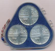 1976. 200Ft Ag (3xklf) "Magyar festők I. / Derkovits, Szinyei, Munkácsy" érmesor plombált ...