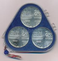 1977. 200Ft Ag (3xklf) "Magyar festők II. / Csontváry, Mányoki, Rippl-Rónai" érmesor erede...