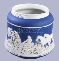 Tunstall virágtartó, jelzett, kis kopással, m: 13,5 cm