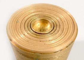 Antik 6 részes bronz lat készlet, d: 6 m