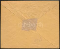 1946 (15. díjszabás) Budapest helyi levél 1 db bélyeggel és 9.600.000P kézi portózással