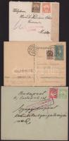 1916-1940 3 db cenzúrás küldemény