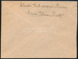 1946.04.22. (13. díjszabás) Külföldre küldött levél 2.000.000P bérmentesítéssel 640.000P helyett, tú...