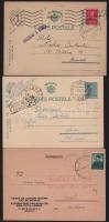 1941-1942 3 db román küldemény