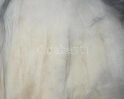 Balogh Margit (1898-1965): Kislány portréja, 1938. Pasztell, papír, jelzett. Dekoratív, üvegezett, k...