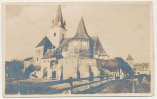 1929 Kereszténysziget, Grossau, Cristian; Cetatea bisericei / Kirchenburg / Evangélikus erődtemplom / Lutheran castle church. Fot. Orig. E. Fischer (fa)