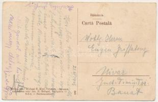 1929 Kereszténysziget, Grossau, Cristian; Evang. Kirchenkastell, Evang. Schule / Evangélikus erődtem...