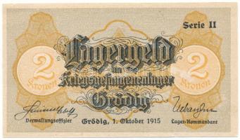 Ausztria / Grödig / Hadifogolytábor 1915. 2K II. sorozat "07892" T:XF hajtatlan, pici besz...