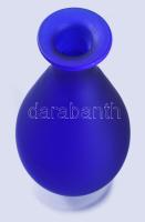 Savmaratott szakított üveg váza, hibátlan, m: 24 cm