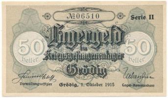Ausztria / Grödig / Hadifogolytábor 1915. 50h II. sorozat "06510" T:XF hajtatlan, kis saro...