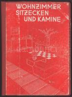 cca 1935 Wohnzimmer, Sitzecken und Kamine. Herausgeber Alexander Koch. Német lakberendezési katalógus, fekete-fehér fotókkal gazdagon illusztrálva, több lapon Kocsis Ferenc szegedi műasztalos-mester bélyegzőjével. Félvászon-kötésben, kissé viseltes borítóval, helyenként kissé foltos lapokkal.