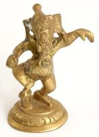 Táncoló Ganésa. Bronz, Kína, 20. sz. első fele, jelzés nélkül, hibátlan, m: 8,5 cm