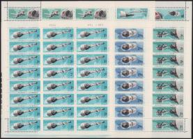 1966 Űrpárosok teljes ívsor (3Ft szinte teljesen kettévált / aparted perfs)