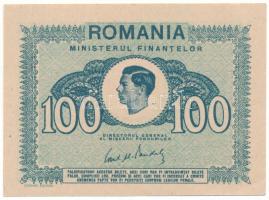 Románia 1945. 100L T:AU kis sarokhajlás Romania 1945. 100 Lei C:AU small corner fold Krause P#78