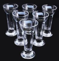 Kamasutra ginseng likőrös pohár készlet, 6 darab, hibátlan, m: 14,5 cm