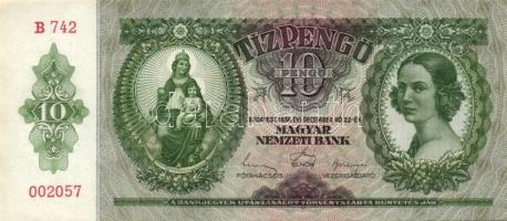 1936. 10P (6x) egymás utáni sorszámokkal T:I