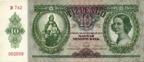 1936. 10P (6x) egymás utáni sorszámokkal T:I