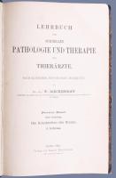 W. Dieckerhoff: Lehrbuch der Speciellen Pathologie und Therapie für Thieräzte. Zweiter Band, Erste Abtheilung: Die Krankheiten des Rindes. 3. Lieferung. Berlin, 1902, August Hirschwald, VI, 337-558 p. Német nyelven. Átkötött félbőr-kötés, márványozott lapélekkel, kopott borítóval.