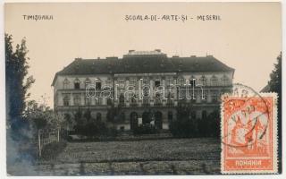 1929 Temesvár, Timisoara; Iparművészeti iskola / Scoala de arte si meserii / school of arts and crafts